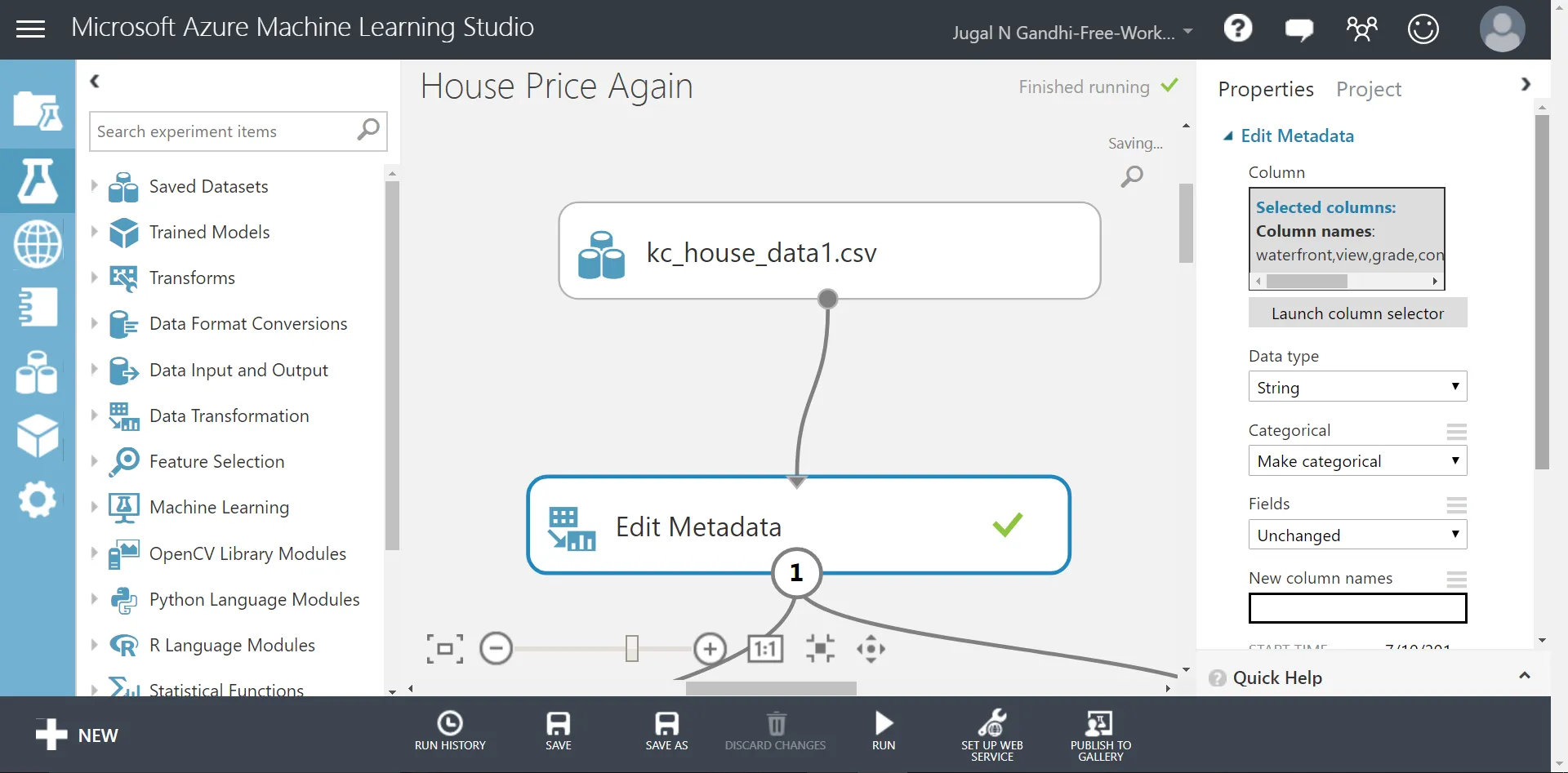 Edit metadata side panel
